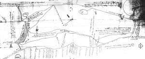 1795 Plan of Westport, MA (source: Manfeld 1795).