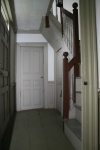 irst floor, lobby entry. Aside form paint finishes, the space appears essentially as it did when it was originally constructed in the mid-18th century.