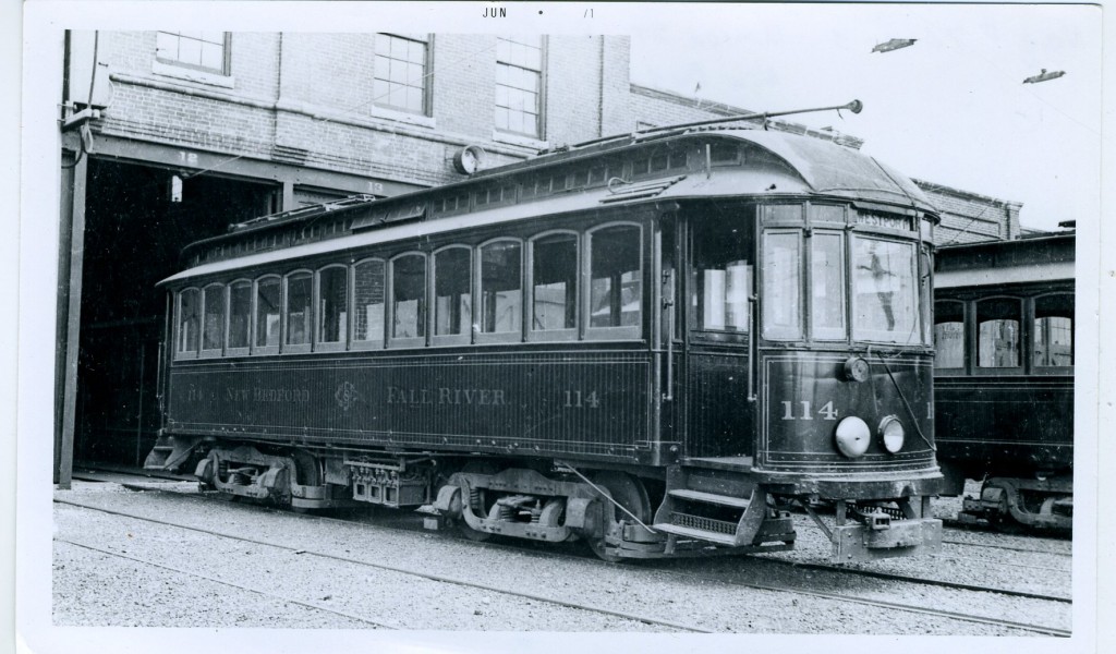 New Bedford - Fall River trolley, heading for Westport. c. 1905