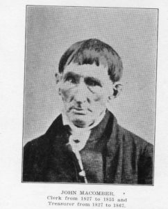 John Macomber, father of Clarkson Macomber. WHS 2005.122.161